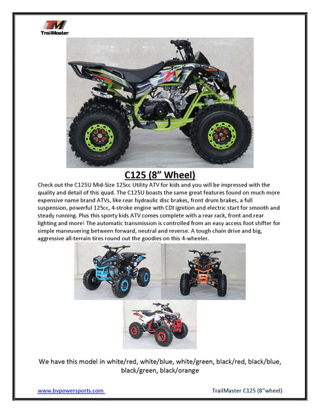 TrailMaster C125 ATV